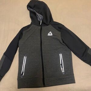 Gerry Weber Kids Charcoal and Black Hooded Puffer Jacket